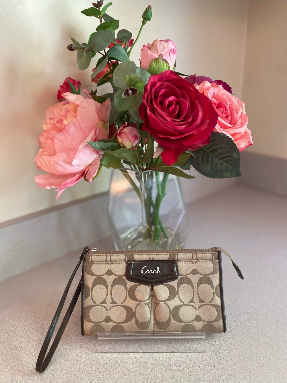 Coach Ashley Signature Zippy Wristlet
